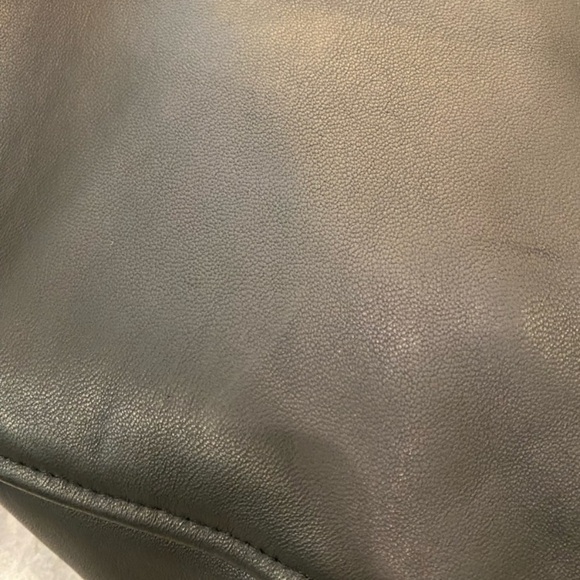 1050 Ted Baker Carve Black 100% Leather Jacket SIZE 4 US 40 Luxury Designer L XL - Picture 8 of 8